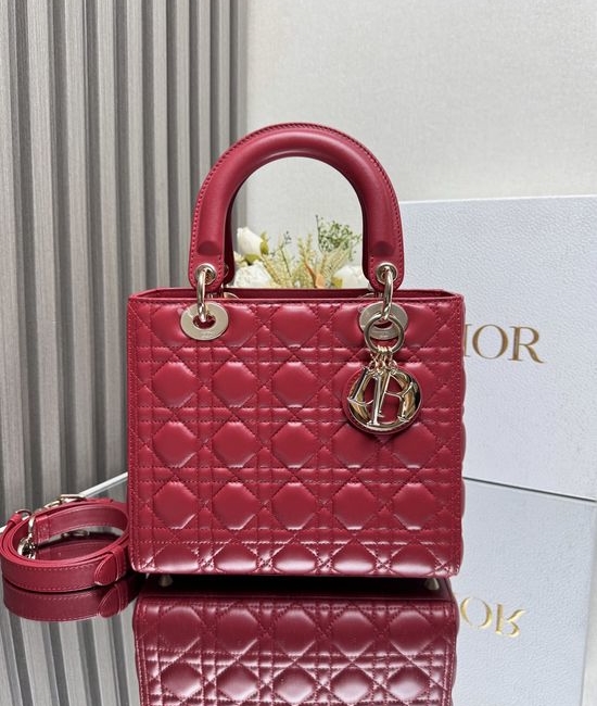 Christian Dior CD Lady Dio.r My ABC Red Bag 11797