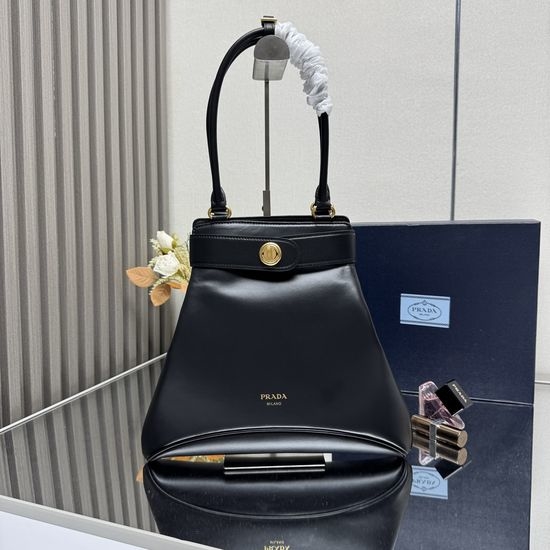 Prada Carey Medium Leather Top Handle Bag 1BG567
