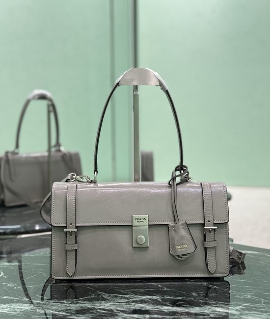 Prada Leather Briefcase Handbag 1BN026