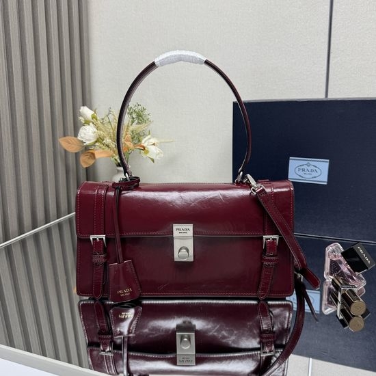 Prada Structured Leather Handbag 1BN026