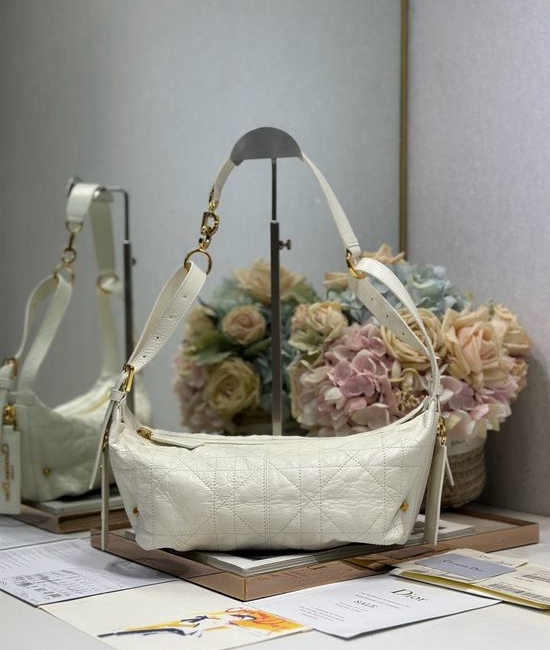 Christian Dior CD D-Journey Bag Crinkled Leather Small 2416