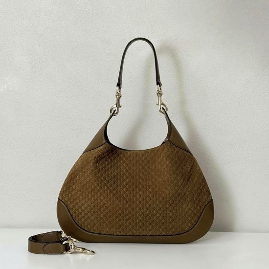 Gucci Original Leather Suede Embossed Handbag 834981