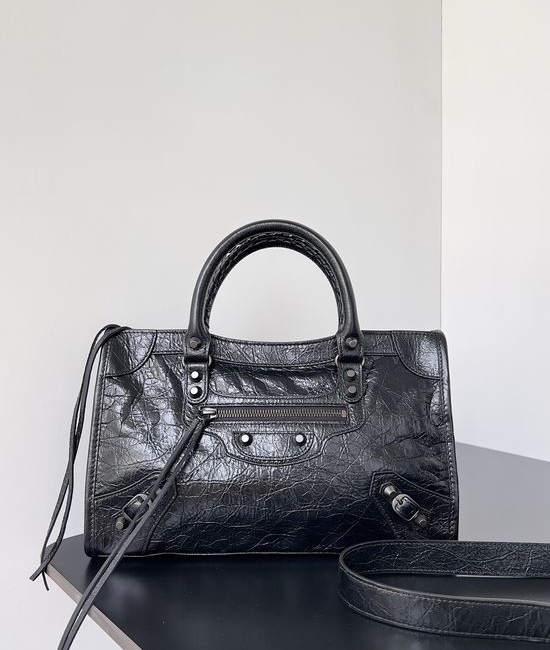 Balenciaga Le City Quilted Leather Shoulder Bag