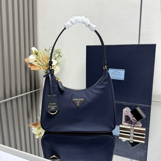 Prada Hobo Nylon Shoulder Bag 1N204M