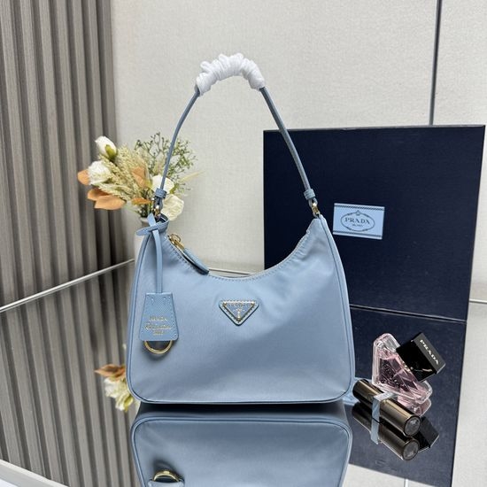 Prada Hobo Nylon Shoulder Bag 1N204M