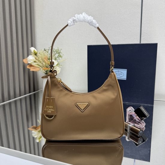 Prada Hobo Nylon Shoulder Bag 1N204M