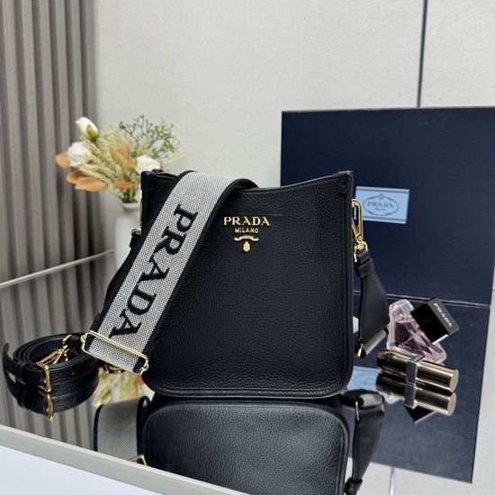 Prada Leather Mini Shoulder Bag With Straps 1BH191
