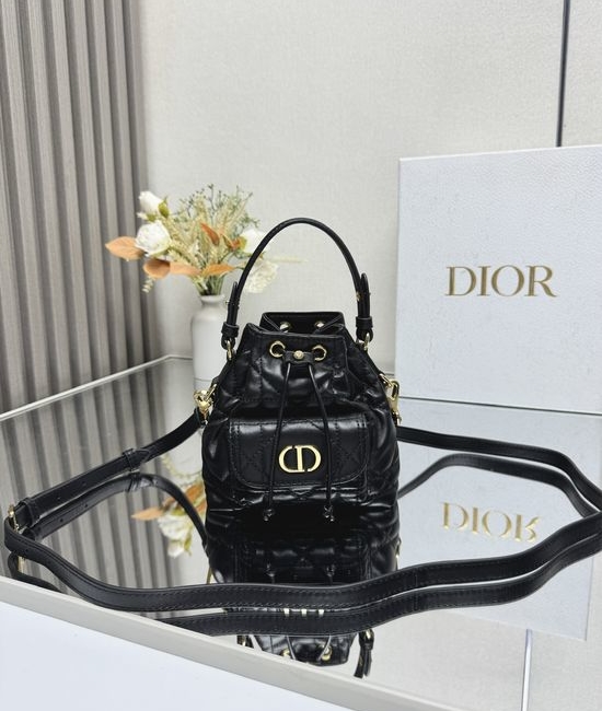 Christian Dior CD Caro Lambskin Bucket Bag 5250