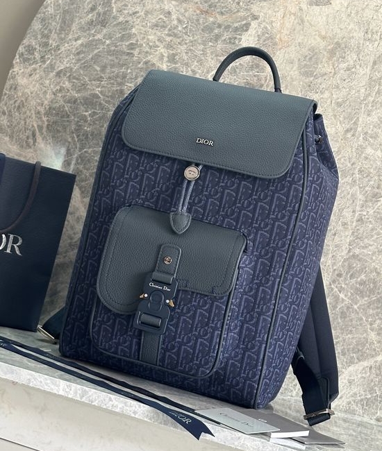 Christian Dior CD Saddle Oblique Printed Backpack 93392