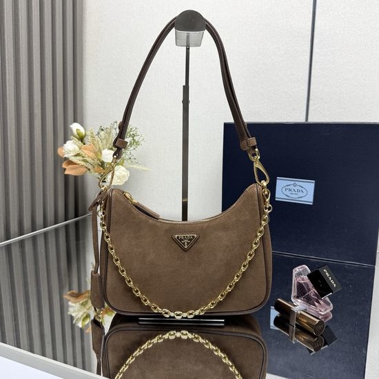 Prada Hobo Handbag Shoulder Crossbody Bag 1BC204