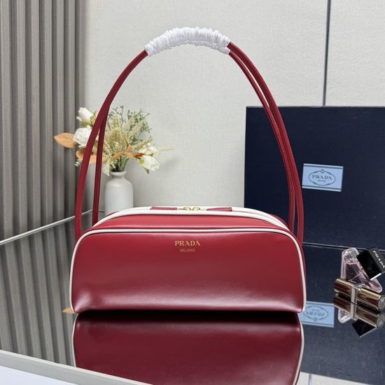 Prada Bowling Leather Satchel 1BC249