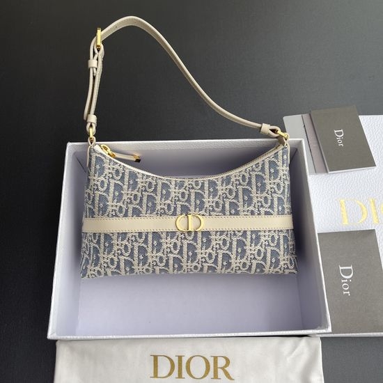 Christian Dior CD 30 Montaigne Cigale Handbag Oblique Print S2381