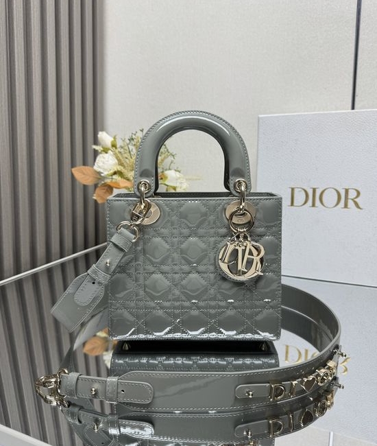 Christian Dior CD Lady My ABC Patent Leather Handbag 0538