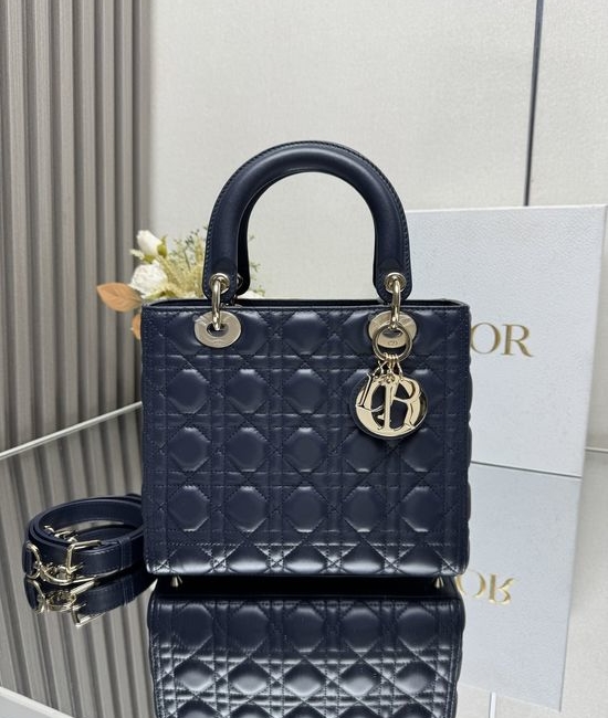 Christian Dior CD Lady Christian Dior CD My ABC Sapphire Blue Bag 11792