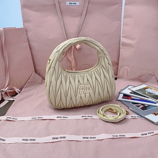 Miu Miu MiuWander Matelasse Leather Handbag 5BC125 16172
