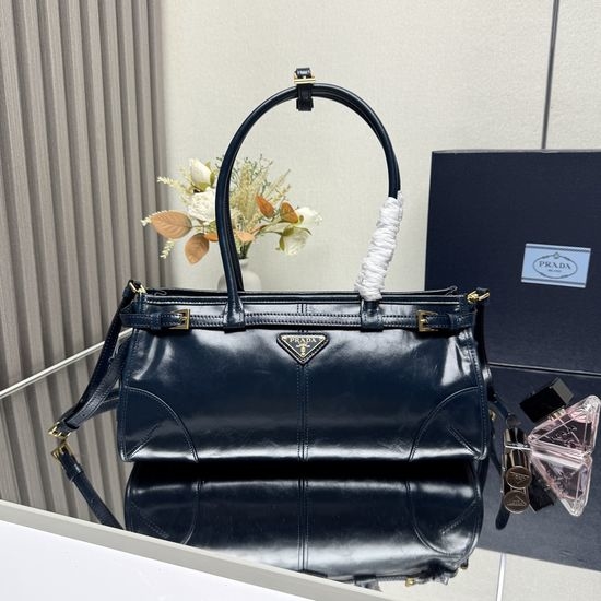 Prada LusSolf Leather Vintage Handheld Crossbody Bag 1BA426