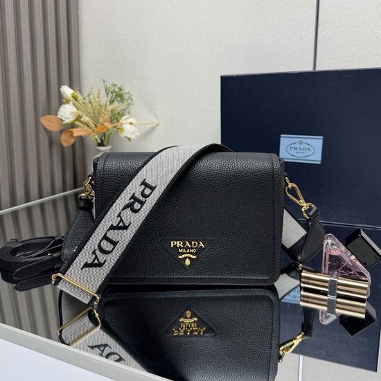Prada Dual Strap Leather Handbag 1BD314