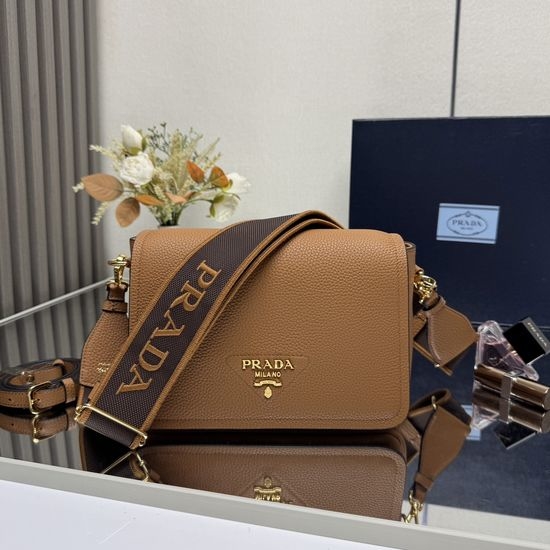 Prada Double Strap Leather Handbag 1BD314