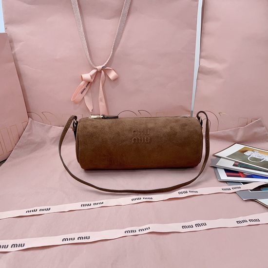 Miu Miu Suede Cylinder Shoulder Bag 5NE851
