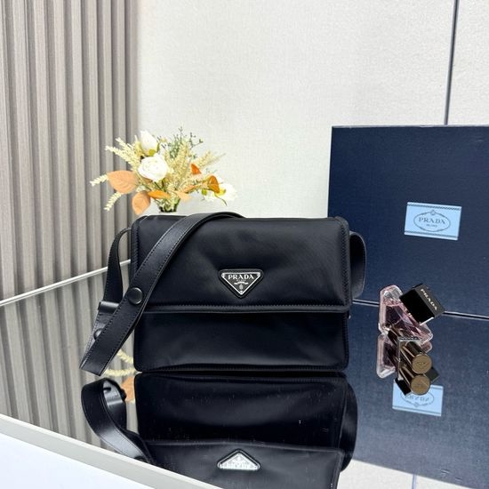 Prada Re-Nylon Flap Shoulder Bag 1BD313