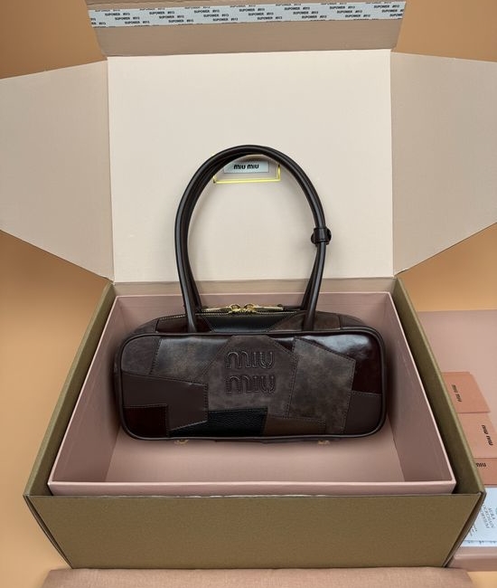 Miu Miu Beau Leather Patchwork Handbag 5BB147