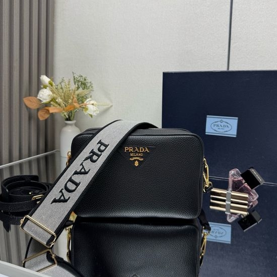 Prada Double Strap Leather Handbag 1BH082