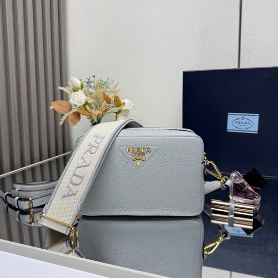 Prada Double Strap Leather Handbag 1BH082