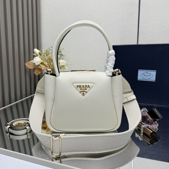 Prada Textured Leather Dual Strap Shoulder Bag 1BC145
