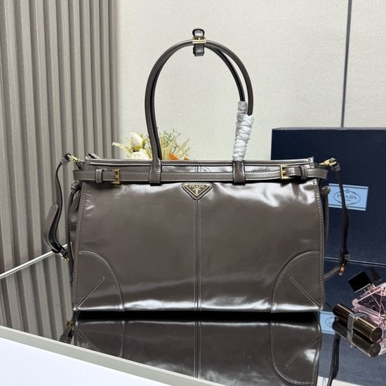 Prada LusSolf Leather Tote Bag 1BA433