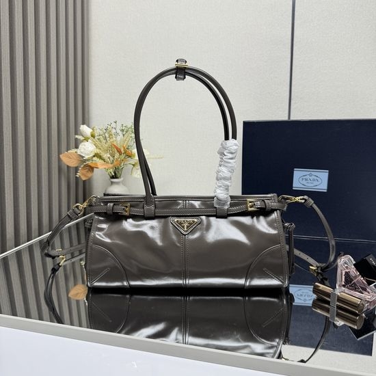 Prada Leather Top Handle Shoulder Bag 1BA426