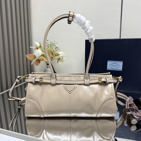 Prada LusSolf Oil Wax Leather Handbag 1BA426