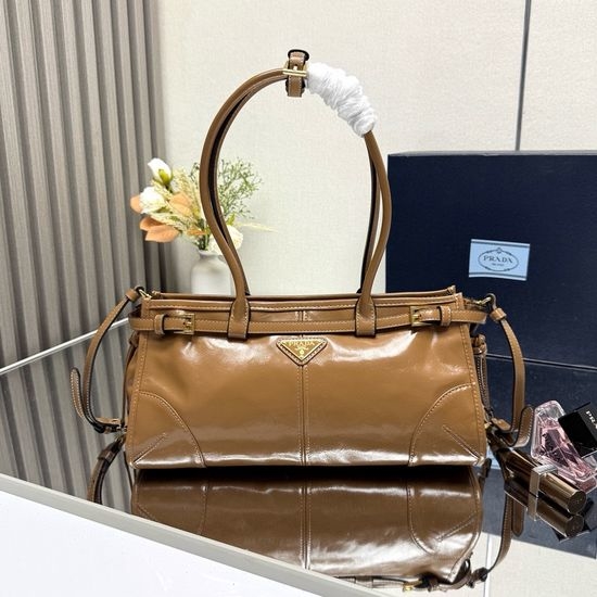 Prada LusSolf Oil Wax Leather Handbag 1BA426
