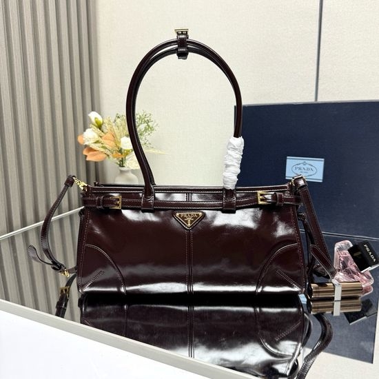 Prada LusSolf Oil Wax Leather Handbag 1BA426