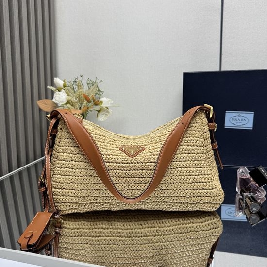 Prada Aimee Woven Shoulder Bag 1BC247