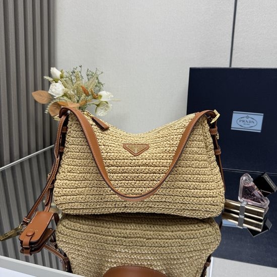 Prada Aimee Woven Small Shoulder Bag 1BC229