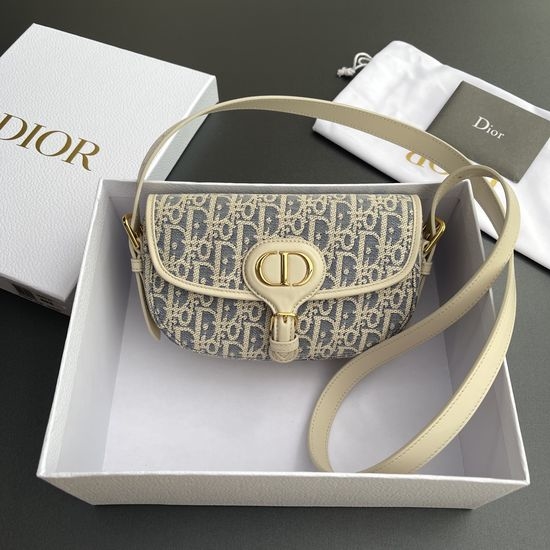 Christian Dior CD Bobby East-West Oblique Embroidery Handbag M9335