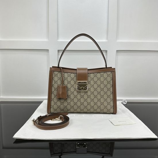 Gucci Original Leather Apricot Brown Handbag 838991