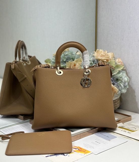 Christian Dior CD Toujours Large Grained Leather Handbag 1188