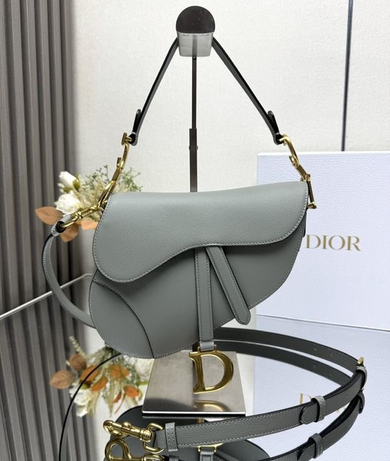 Christian Dior CD Saddle Bag Epsom Leather 93271