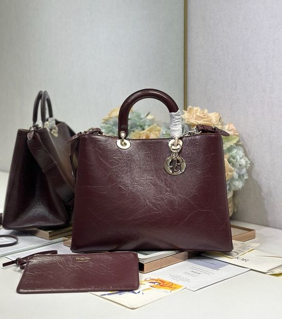 Christian Dior CD Toujours Large Textured Handbag 1188