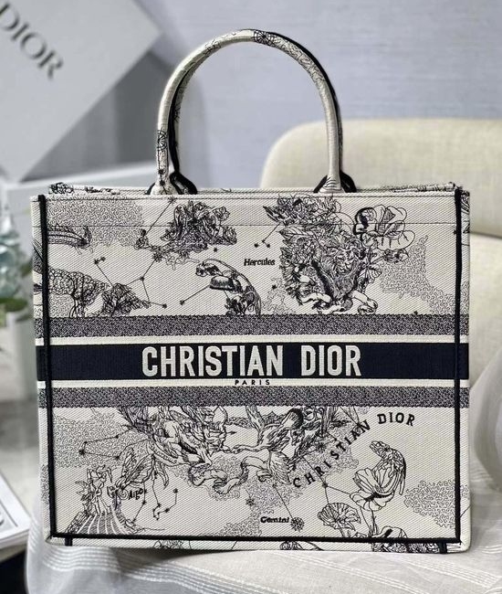 Christian Dior CD Tote Constellation Embroidery Bag 8001
