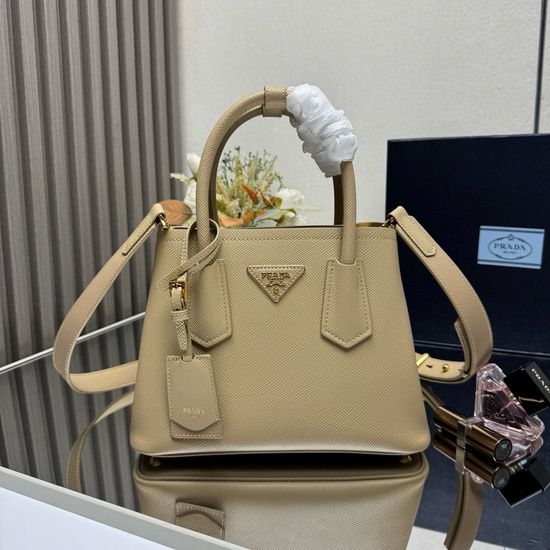 Prada Double Leather Shoulder Bag 1BG443