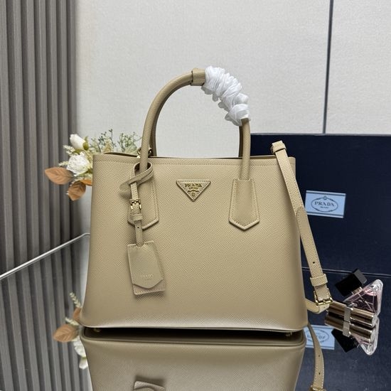 Prada Double Handbag Refined Leather Bag 1BG775