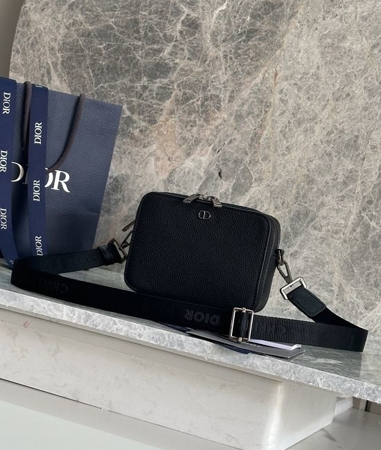 Christian Dior CD CD Icon Leather Zipper Clutch Bag 93310