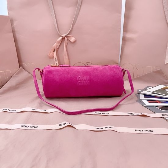 Miu Miu Suede Cylinder Shoulder Bag 5NE851