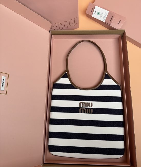Miu Miu IVY Canvas Shoulder Bag 5BG231