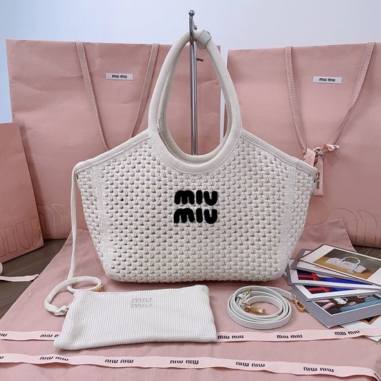 Miu Miu Woven Tote Bag 5BG281
