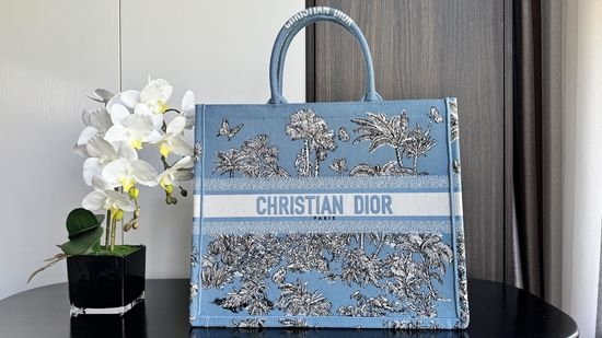 Christian Dior CD Tote Coconut Tree Embroidery 8001