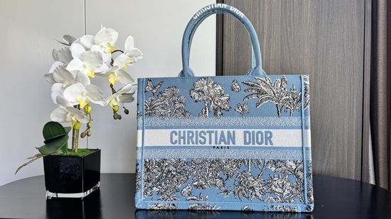 Christian Dior CD Tote Embroidered Medium Bag 8001