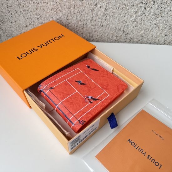 Louis Vuitton LV Portofoyle Slender Orange Short Wallet M14879